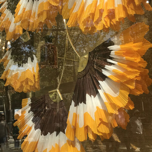 L'art et la matière, création papier de soie, Champs Elysées